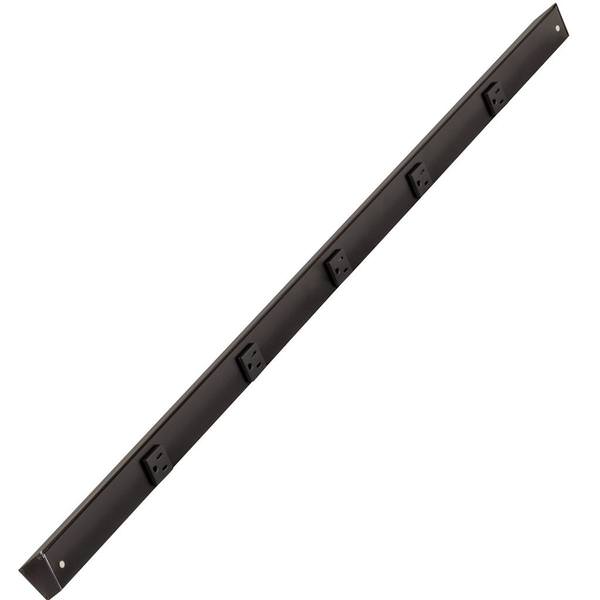 42" 15 amp 120 volt Black Under Cabinet Power Strip